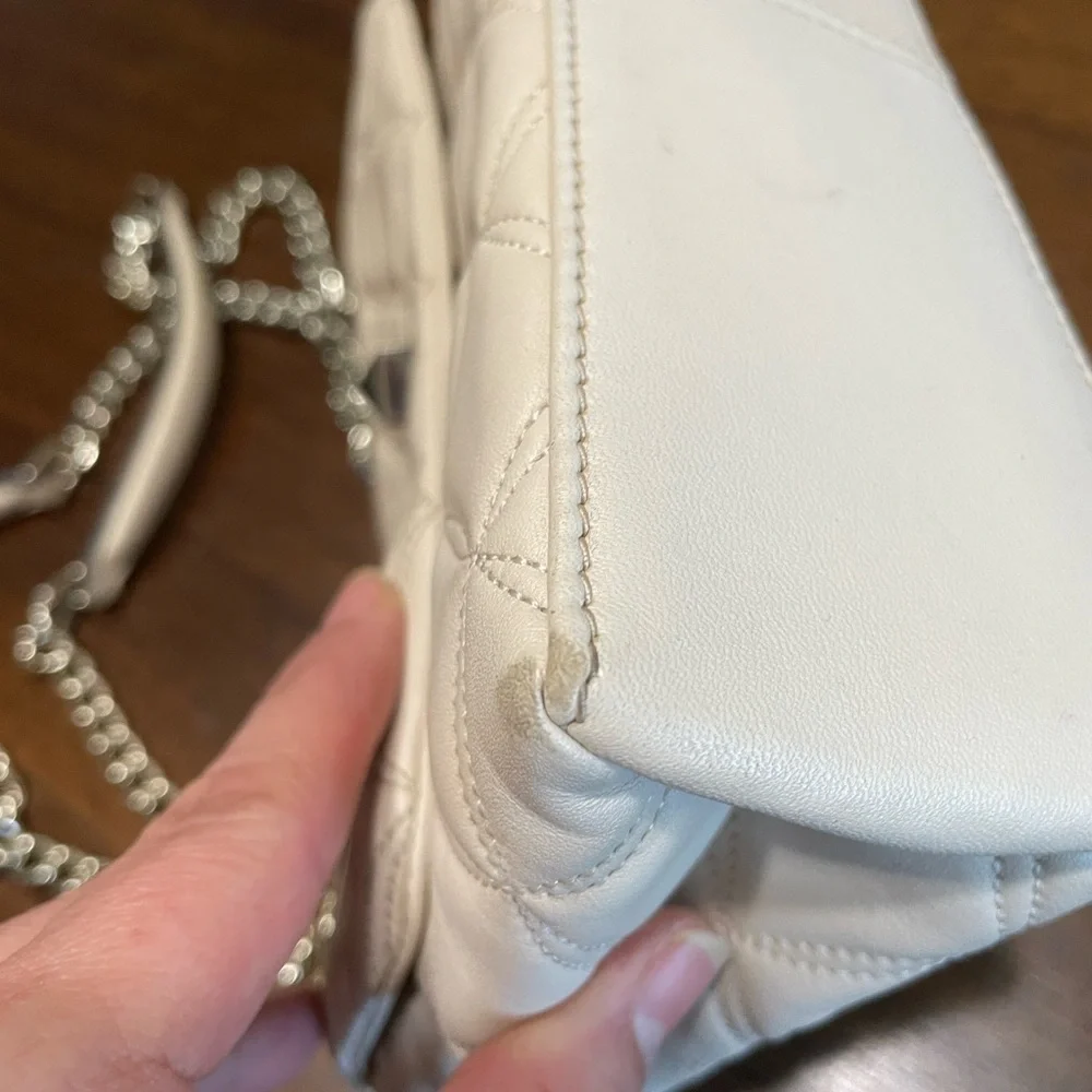 Kate Spade Natalia Cream Quilted Chain Shoulder Bag